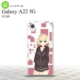 SC-56B Galaxy A22 スマホケース ハードケース 女の子 A ピンク メンズ レディース nk-a22-1322