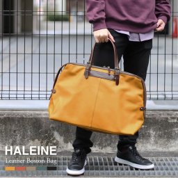 ボストンバッグ 旅行 牛革 ヌメ革 HALEINE メンズ ブランド レザー 本革  大容量 革 ゴルフ ジム おしゃれ スポーツ旅行用 ゴルフ用 一泊旅行 旅行バッグ 旅行カバン 旅行鞄 旅行用鞄 トラベルバッグ トラベル用品 1泊 (07000547-mens-1r) クリスマス バレンタイン 父の日 定年退職 バレンタイン 成人祝い