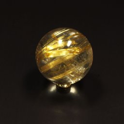 【天然石ギフト】 高級感あふれる天然石［神秘の天然石 ］19mm 一点物 1粒売り ゴールド タイチンルチル 虹入金針水晶 パワー充填の赤座布団 合格祈願 ブレスレット 特別な 京海堂 SgT2 誕生日プレゼント 天然石好きへ 無料ラッピング