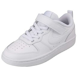 ナイキ コート バーロウ LOW 2 PSV NIKE COURT BOROUGH LOW 2 PSV キッズ ジュニア スニーカー マジックテープ ベルクロ シューズ 子供 男の子 女の子 BQ5451-100