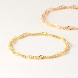 チェーンリング ピンキーリング k10 10金 イエローゴールド トゥーリング サムリング 重ね着け 金属アレルギー ニッケルフリー ファランジ スクリューチェーン 極細リング 1号 3号 5号 7号 9号 11号 13号 15号 17号 華奢 イエローゴールド シンプル アクセサリー ジュエリー