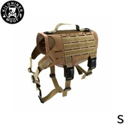 KILONINER キロナイナー M4 Tactical MOLLE Vest Laser Cut M4タクティカルモールベストレーザーカット ハーネス S Coyote 胴輪 ワッペンでカスタマイズ可