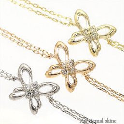 アンクレット アジャスター付 0.03ct 10金 k10 10k イエローゴールド ピンクゴールド ホワイトゴールド ダイヤモンド 足首 足 バタフライ 蝶々 フラワー レディース ジュエリー アクセサリー プレゼント ギフト 人気 おすすめ 送料無料