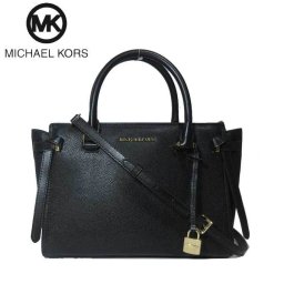マイケルコース アウトレット Michael Kors ハンドバッグ 35H8GT6S2L レザー CASSIE ストラップ付 2WAY ハンドバッグ BLACK(ブラック)【レディース】