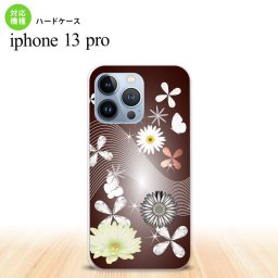 iPhone13 Pro iPhone13Pro ケース ハードケース 花柄 ミックス B 茶 iPhone13Pro専用 nk-i13p-276