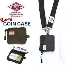 Holiday A.M. ホリデーエーエム コインケース KB212 通販 パスケース 定期入れ ネックウォレット 小銭入れ 首から下げる 財布 定期券入れ 首掛け 斜めがけ 通勤 通学 旅行 アウトドア フェス メンズ レディース シンプル メンズコインケース