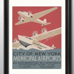 エアポート 飛行機 ニューヨーク A3 サイズ ポスター アート おしゃれ 絵画 インテリア 北欧 イラスト マット紙 艶消し アートパネル 額 フレーム デザイン 壁掛け ギフト 新築祝い ディスプレイ 引越し祝い　新生活　空間デザイン 