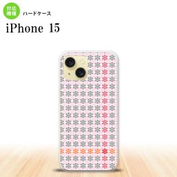 iPhone15 iPhone15 スマホケース 背面ケース ハードケース 花十時 ピンク 紫 2023年 9月発売 nk-i15-1353