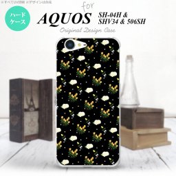 【SHV34】【スマホケース/スマホカバー】【アクオス セリエ】SHV34 スマホケース AQUOS SERIE SHV34 カバー アクオス セリエ 花柄・バラ（E） 黒 nk-shv34-250【メール便送料無料】