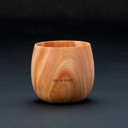 RE:WOOD ヒノキタンブラー 「HITOTOKI」 国産材 木の食器 贈り物 プレゼント オーダーメイド 自然素材 家族 大切な人