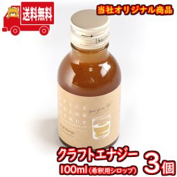(地域限定送料無料) クラフトエナジー100ml（シロップ） 3コ入り おかしのマーチ (sl013)