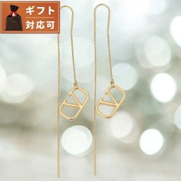 ヴァレンティノ VALENTINO 5W2J0D05 MET CS4 Vロゴ シグネチャー メタル ロング ドロップ ピアス レディース アクセサリー