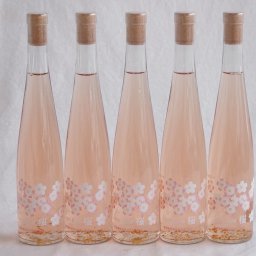 5本セット(ジャパンワイン桜 金箔入ほのかな甘味alco12.5度(山梨県)) 375ml×5本