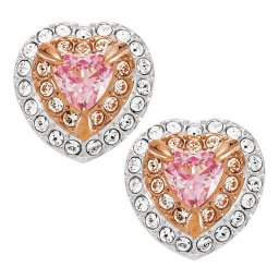 スワロフスキー SWAROVSKI ピアス アクセサリー 5446995 ワン スタッド ピアス マルチカラー One Stud Pierced Earrings Multi coloured ハート ローズゴールド+クリスタル
