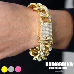極太 幅20mm マイアミキューバン ブレスレット 喜平チェーンブレスレット メンズ ゴールド シルバー gold silver ローズゴールド HIPHOPアクセサリー キラキラ 男性