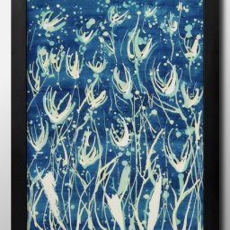 水彩 海の中の植物 A3 サイズ ポスター アート おしゃれ 絵画 インテリア 北欧 イラスト マット紙 艶消し アートパネル 額 フレーム デザイン 壁掛け ギフト 新築祝い ディスプレイ 引越し祝い　新生活　空間デザイン 