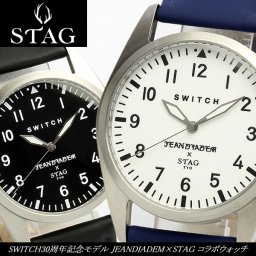 【STAG×JEAN DEADEM by浅野忠信】 SWITCH30周年記念モデル スタッグ コラボウォッチ 腕時計 メンズ 本革レザー SWT001 うでどけい MEN'S