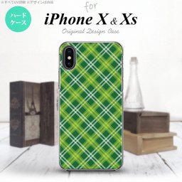【iPhoneX】【スマホケース/スマホカバー】【アイフォンX】iPhoneX スマホケース カバー アイフォンX チェックA 緑 nk-ipx-435【メール便送料無料】