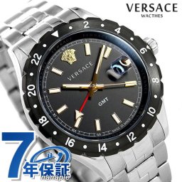 ヴェルサーチ 時計 メンズ 腕時計 ブランド ヘレニウム GMT 42mm VE1100219 ヴェルサーチェ ブラック プレゼント 実用的