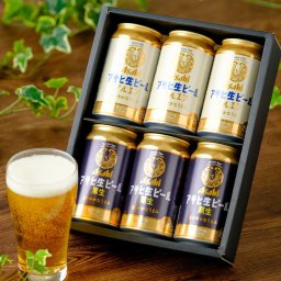 お中元 夏ギフト 【送料無料】【ビールギフト】アサヒ マルエフ&黒生 "復活の生"2種飲み比べセット おつかれ生 アサヒビール 6缶 ラッピング 熨斗 送料無料(北海道、沖縄を除く)