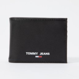トミーヒルフィガー TOMMY HILFIGER AM0AM079252 2つ折り小銭付き メンズ 財布 ミニ財布 コンパクト財布 レザー ウォレット ロゴ 小銭入れ ブランド プレゼント ギフト 贈り物 シンプル 誕生日 記念 お祝い ブラック