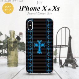 【iPhoneX】【スマホケース/スマホカバー】【アイフォンX】iPhoneX スマホケース カバー アイフォンX ゴシック 黒×水色 nk-ipx-tp1009【メール便送料無料】
