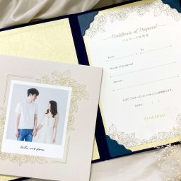 【送料無料】【写真入りプロポーズ証明書】アルバム ギフト プレゼント オーダーメイド 記念日 誕生日 プロポーズ 入籍 サプライズ カップル 彼女 名入れ 写真 送料無料