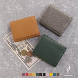 牛革 コンパクト 財布 メンズ ミニ財布 mieno Diva spira 本革 レザー 革 レザー小物 小物 贈り物 プレゼント  クリスマス ギフト 【ネコポスで送料無料】 【名入れ 可能】 (07000388-mens-1r) 春財布 定年退職 バレンタイン 成人祝い