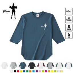 チアガール３  名入れベースボールTシャツ ラグラン 3/4スリーブ ２トーン スポーティー アメカジ レディース メンズ 男 女 かわいい     CHEER チアダンス 応援 チアリーディング