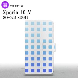 Xperia10V Xperia10V 手帳型スマホケース カバー スクエア ドット 青 2023年 7月発売 nk-004s-xp105-dr1366