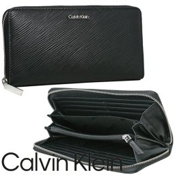 Calvin Klein カルバンクライン ラウンドファスナー財布 レディース K60K610266BAX ブラック 海外正規品 無料ラッピング可