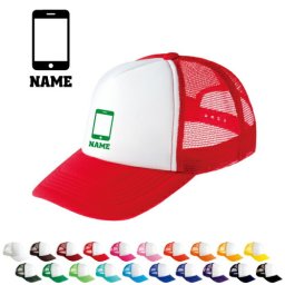 電話販売/名入れメッシュキャップ  名入れ 職業別シルエット【ネコポス発送不可】【evm】携帯　ケータイ　スマートフォン