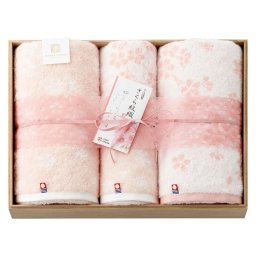 実りの秋の贈り物 桜染めバスタオル2P&フェイスタオル2P（木箱入） 今治謹製 バスタオル:60×110cm、フェイスタオル:34×75cm 1.3kg 綿100%