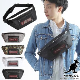 【送料無料】KANGOL カンゴール ウエストバッグ ウエストボディバッグ ボディバッグ ウエストポーチ メンズ レディース ユニセックス アウトドア メッシュ スケボー ストリート KGSA-BG00038
