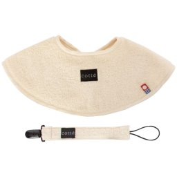 【ギフト対応無料】Cotte 今治タオルまるふわスタイ&マルチホルダーセット ミルク (8105[ミルク]) ※送料無料(ポスト投函)