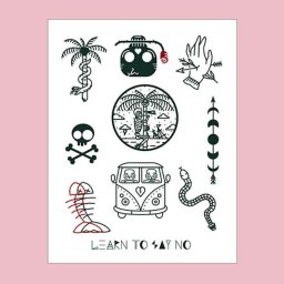 【ギフト対応無料】タトゥーステッカー チカロカ TATTOO STICKER X chicaloca S-12