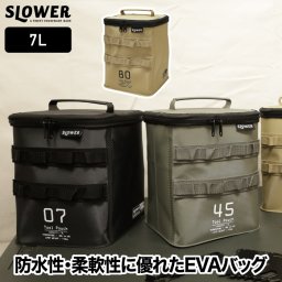 防水バッグ トートバッグ 【選べる特典付】 slower ハングストック ツール ハイ・ポーチ 7L 大容量 EVA バッグ 柔軟 ギアケース ツールケース ツールポーチ おしゃれ 多機能 防水 持ち運び 収納 デイジーチェーン キャンプ レジャー ガレージ 屋外 屋内 釣り アウトドア 遠足
