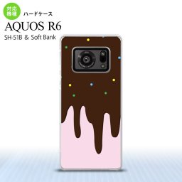SH-51B AQUOS R6 AQUOS R6 スマホケース ハードケース アイス ピンク メンズ レディース nk-r6-347