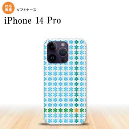 iPhone14 Pro iPhone14 Pro スマホケース 背面ケースソフトケース 花十時 青 2022年 9月発売 nk-i14p-tp1355