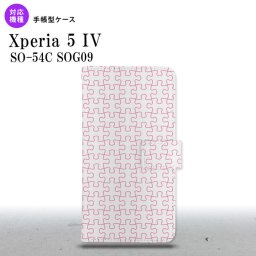 Xperia 5IV Xperia5IV 手帳型スマホケース カバー パズル 透明 ピンク 2022年 10月発売 nk-004s-xp54-dr1217