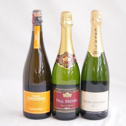 世界のスパークリングワイン飲み比べ！辛口3本セット（スペイン、フランス、イタリア泡ワイン3本セット