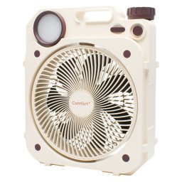 実りの秋の贈り物 充電式薄型送風扇 Air Force Fan Comfort+ クリームベージュ 約23.7×7.5×28.5cm 1.3kg ABS樹脂