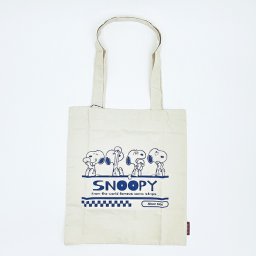 スヌーピー ロゴカラ―トートバッグ アイボリー SNOOPY