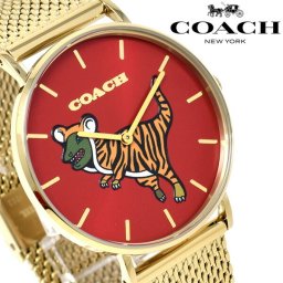 コーチ COACH 腕時計 レディース ウォッチ PERRY ペリー ゴールド レッド プレゼント 14503872