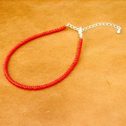 ブレスレット ホワイトハーツ 3ミリ幅ビーズ シルバー925 金具テール [size:19cm～] web64 メンズ レディース メール便可