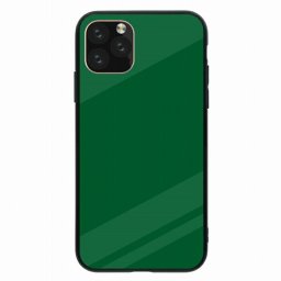 ラウンド型 ウルトラスリム 耐衝撃 背面ガラス 強化ガラス iPhone11対応ケース TPU ハードケース iPhone11ProMax iPhoneX/XS iPhoneXR iPhone8plus iPhone7 ケースカラーバリエーション シンプル グリーン 大人可愛い お洒落