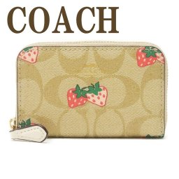 コーチ COACH 財布 小銭入れ カードケース コインケース イチゴ いちご ストロベリー シグネチャー 93678IME7V【ネコポス】 ブランド 人気