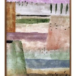 パウル クレー Landscape with Poplars A3 サイズ ポスター アート おしゃれ 絵画 インテリア 北欧 イラスト マット紙 艶消し アートパネル 額 フレーム デザイン 壁掛け ギフト 新築祝い ディスプレイ 引越し祝い　新生活　空間デザイン 