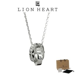 ライオンハート ネックレス メンズ グラス ダブルリング ネックレス SV925 LH-1NE286 LION HEART クリスマス 誕生日 プレゼント ギフト 彼氏 【ネコポス】 ブランド 人気 ランキング