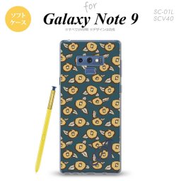 Galaxy Note 9 ギャラクシー ノート9 SC-01L SCV40 スマホケース カバー ソフトケース つばき 紺 イニシャル 対応 nk-note9-tp1703i[スマホ,スマホケース,スマホカバー,ケース,カバー,ジャケット]